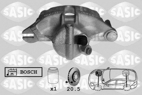 Ремкомплект суппорта тормозного переднего Sasic 6504003 (фото 1)