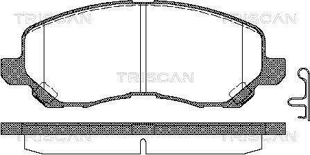 Колодки гальмівні для дискових гальм TRISCAN 8110 42019 (фото 1)