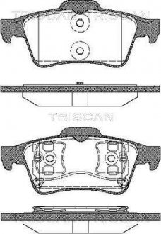 Тормозные колодки для дисковых тормозов TRISCAN 8110 10534 (фото 1)
