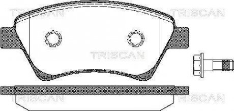 Тормозные колодки для дисковых тормозов TRISCAN 8110 25020 (фото 1)