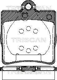 Тормозные колодки для дисковых тормозов TRISCAN 8110 23018