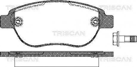 Тормозные колодки для дисковых тормозов TRISCAN 8110 28022 (фото 1)