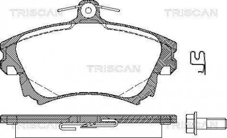 Тормозные колодки для дисковых тормозов TRISCAN 8110 27005 (фото 1)