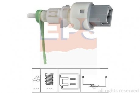 FIAT Выключатель сцепления DOBLO 1.2I,1.9D JDT 99- EPS 1.810.159 (фото 1)