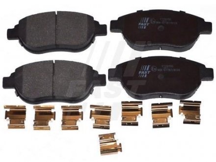 Колодки тормозные дисковые передние комплект CITROEN BERLINGO 96-08, FIAT IDEA 03-12 Fast FT29156 (фото 1)