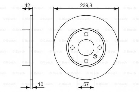 Гальмівний диск Bosch 0 986 479 S52