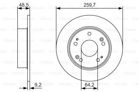 Тормозной диск Bosch 0 986 479 T81 (фото 1)