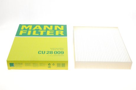 Фільтр салону -FILTER MANN CU28009 (фото 1)
