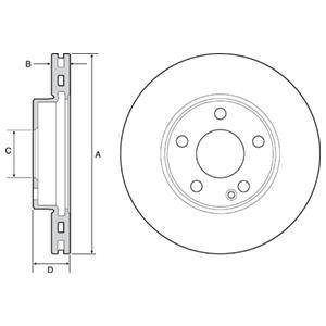 Тормозной диск DELPHI BG4554C (фото 1)