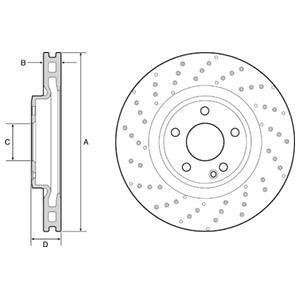Гальмівний диск DELPHI BG4658C