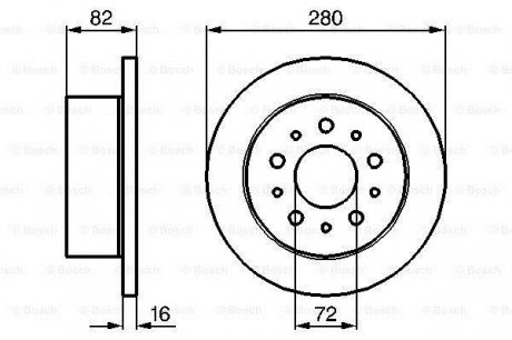 Гальмівний диск Bosch 0 986 479 B63