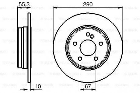 Тормозной диск Bosch 0 986 479 B41 (фото 1)