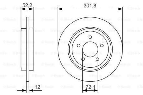 Гальмівний диск Bosch 0 986 479 A53 (фото 1)