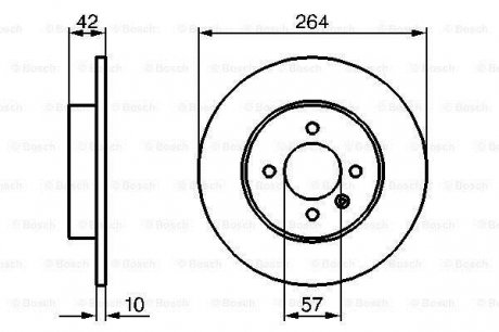 Гальмівний диск Bosch 0 986 479 B85 (фото 1)