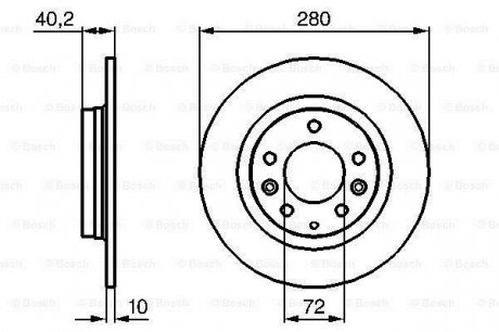 Тормозной диск Bosch 0 986 479 B77