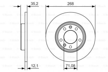 Гальмівний диск Bosch 0 986 479 C24 (фото 1)