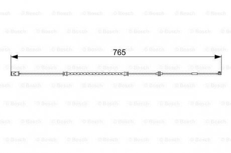 Датчик зносу гальмівних колодок Bosch 1987473018 (фото 1)