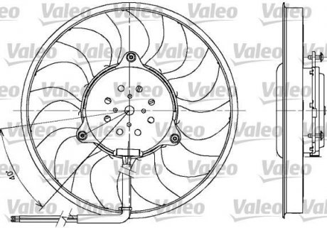 Вентилятор. охлаждение двигателя VALEO 698612 (фото 1)