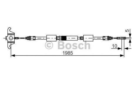 Трос зупиночних гальм Bosch 1 987 482 128