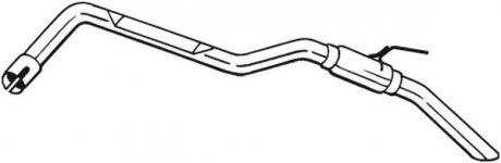 Задній. глушник,випускна сист. BOS BOSAL Bosal Benelux N.V. 281-881