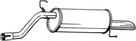 Задній. глушник,випускна сист. BOS BOSAL Bosal Benelux N.V. 185-313