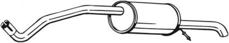 Задній. глушник,випускна сист. BOS BOSAL Bosal Benelux N.V. 278-617