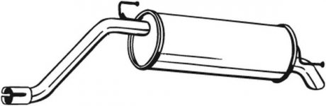 Задній. глушник,випускна сист. BOS BOSAL Bosal Benelux N.V. 148-109