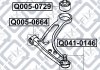 Сайлентблок задн передн рычага MITSUBISHI LANCER CS 2000-2009 Q-FIX Q005-0729 (фото 3)