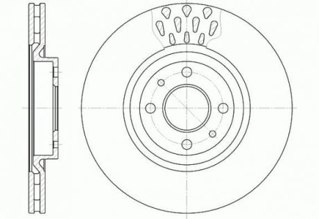 Гальмівний диск ROADHOUSE 631510 (фото 1)