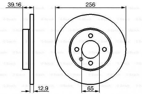 Гальмівний диск Bosch 0 986 479 B30