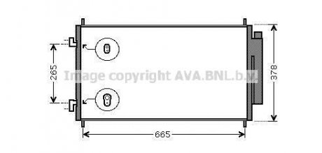 Конденсатор кондиционера HONDA CR-V (RE) (06-) (AVA) AVA Cooling Systems HD5214D