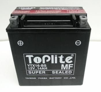 Мотоакумулятор TOPLITE YTX16-BS (фото 1)