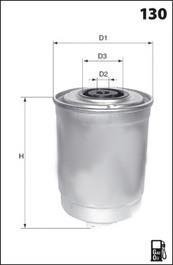 Фільтр палива (аналогWF8053/KC109) MECAFILTER ELG5243