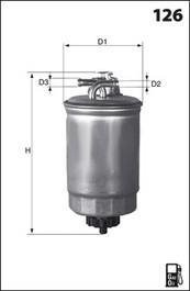 Фільтр палива (аналогWF8265/KL410) MECAFILTER ELG5275