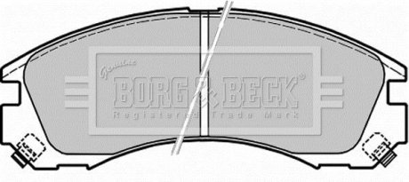 - Гальмівні колодки до дисків BORG & BECK BBP1565 (фото 1)