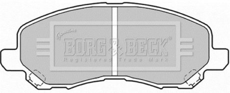 - Гальмівні колодки до дисків BORG & BECK BBP1831 (фото 1)
