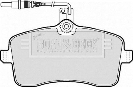 - Гальмівні колодки до дисків BORG & BECK BBP1897 (фото 1)