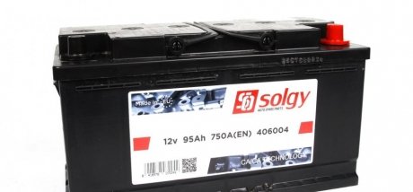 Акумуляторна батарея 95Ah/750A (353x175x190) SOLGY 406004