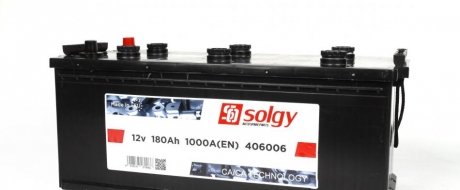 Аккумуляторная батарея 180Ah/1000A (514x218x218) SOLGY 406006 (фото 1)
