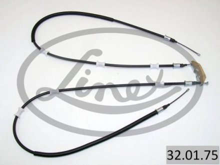 Трос ручника (задний) L/P Opel Vectra B 1.6-2.6i V6 95- (146 LINEX 32.01.75