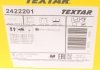 Комплект колодок тормозных дисковых тормозов (4шт) TEXTAR 2422201 (фото 5)