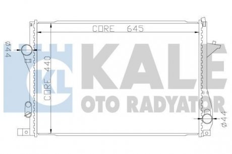 KALE BMW Радиатор охлаждения 5 E39,7 E38 520/750 Kale Oto Radyator 341915