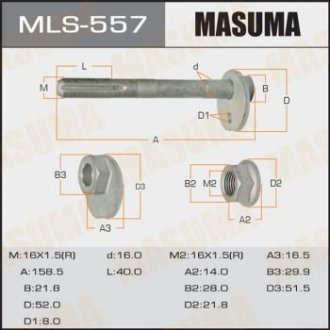 Болт ексцентриковий Masuma MLS-557 (фото 1)