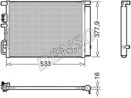 Радіатор кондиціонера Denso DCN41018