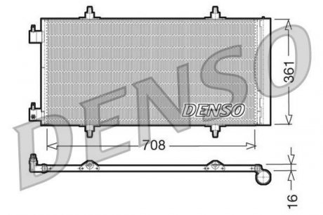 Радиатор кондиционера Denso DCN07011