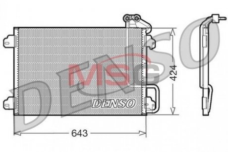 Радиатор кондиционера Denso DCN23013
