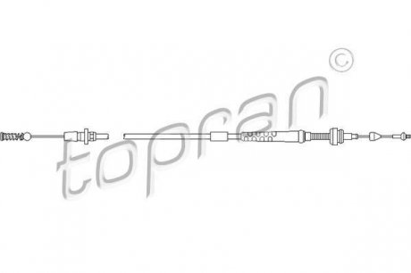 Трос акселератора Topran 103086 (фото 1)