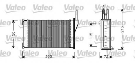 Радиатор отопителя VALEO 812129 (фото 1)