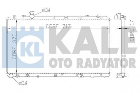 SUZUKI Радиатор охлаждения SX4 1.6 06-,Fiat Sedici Kale Oto Radyator 342120 (фото 1)