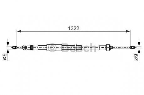 Тормозной трос Bosch 1987482385 (фото 1)